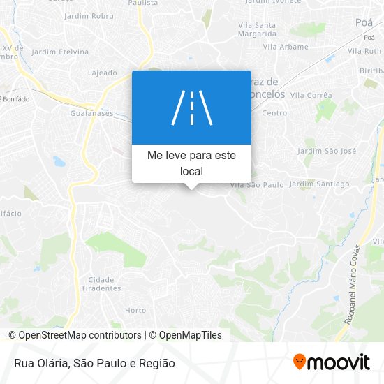 Rua Olária mapa