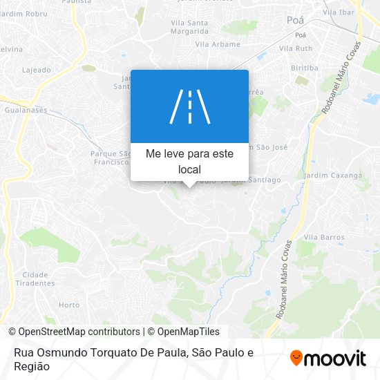 Rua Osmundo Torquato De Paula mapa