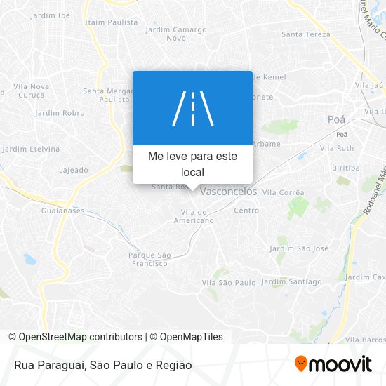 Rua Paraguai mapa