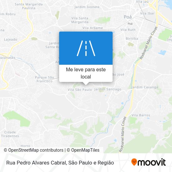 Rua Pedro Alvares Cabral mapa