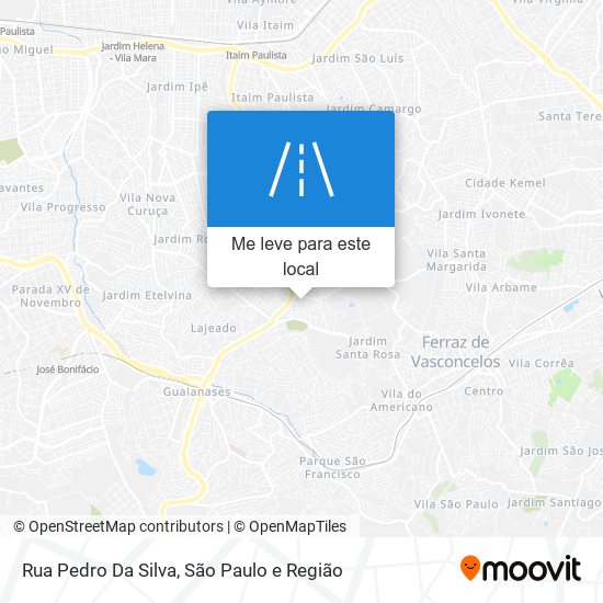 Rua Pedro Da Silva mapa