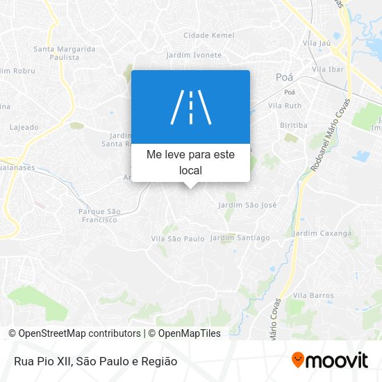 Rua Pio XII mapa
