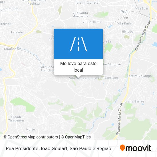 Rua Presidente João Goulart mapa