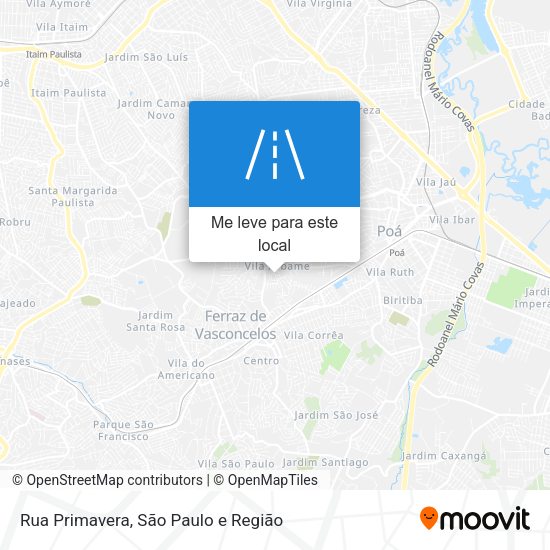 Rua Primavera mapa