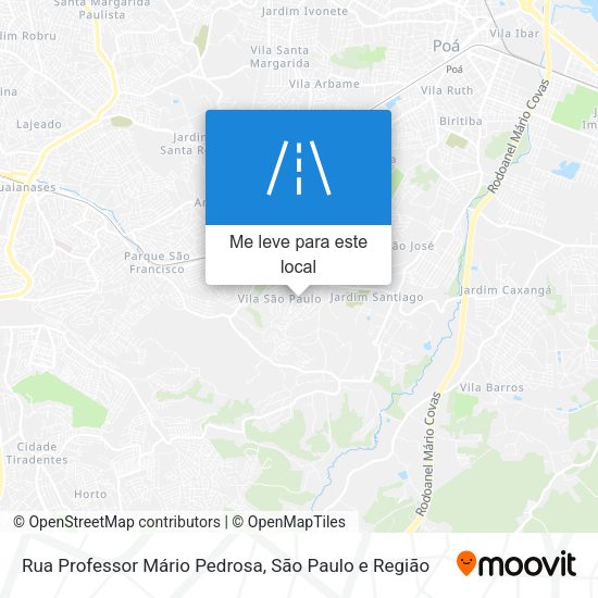 Rua Professor Mário Pedrosa mapa
