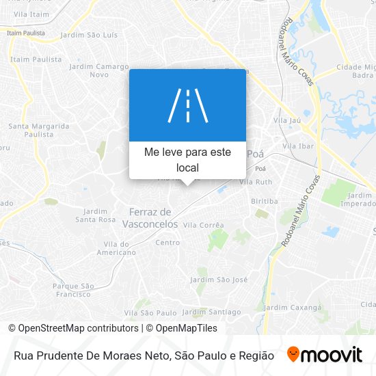 Rua Prudente De Moraes Neto mapa
