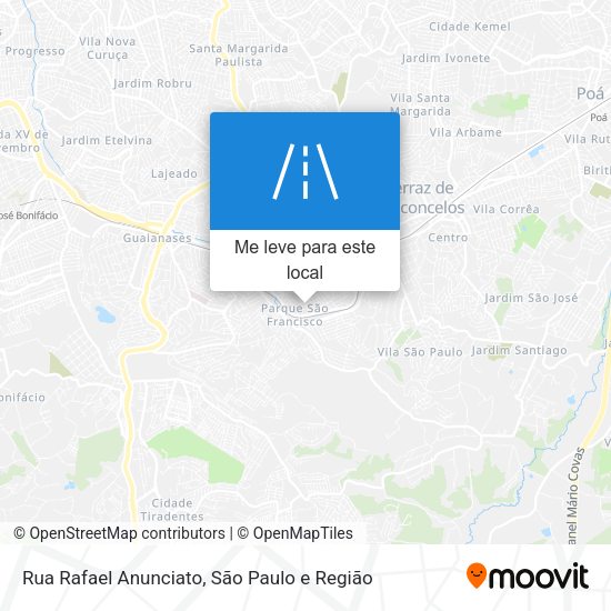 Rua Rafael Anunciato mapa
