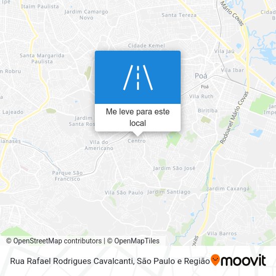 Rua Rafael Rodrigues Cavalcanti mapa