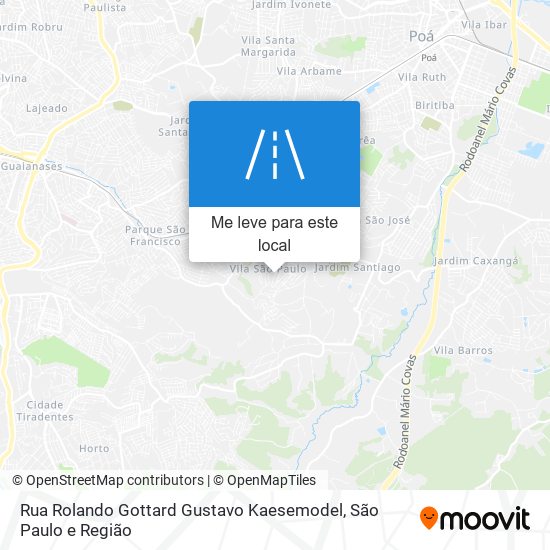 Rua Rolando Gottard Gustavo Kaesemodel mapa