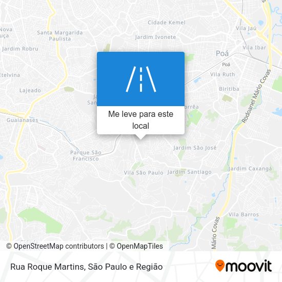 Rua Roque Martins mapa