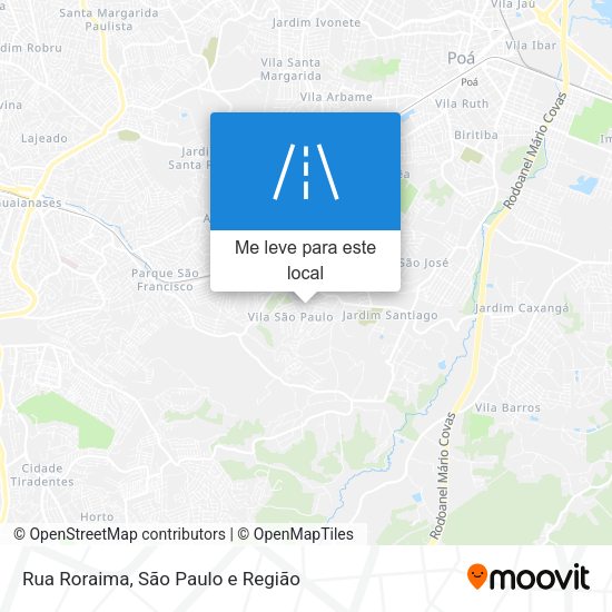 Rua Roraima mapa