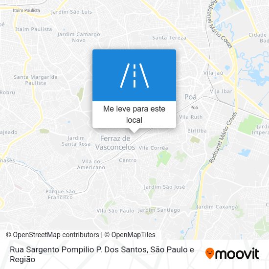 Rua Sargento Pompilio P. Dos Santos mapa
