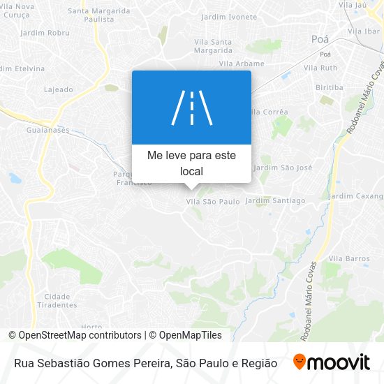 Rua Sebastião Gomes Pereira mapa