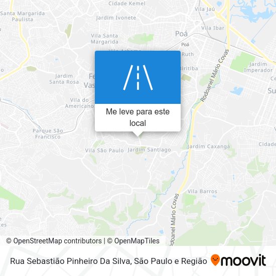 Rua Sebastião Pinheiro Da Silva mapa