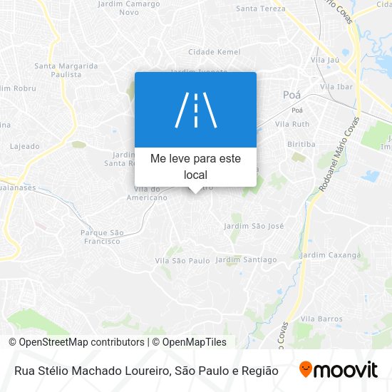 Rua Stélio Machado Loureiro mapa
