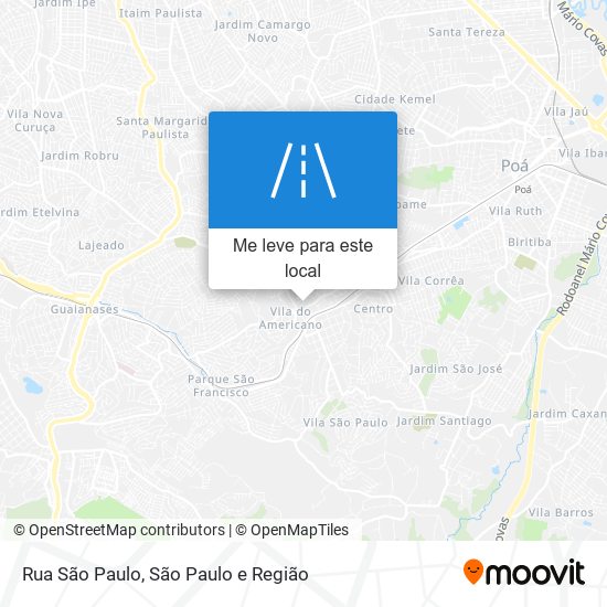 Rua São Paulo mapa