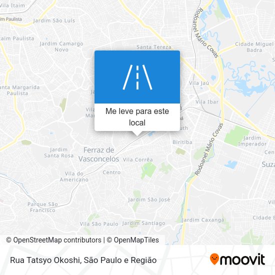 Rua Tatsyo Okoshi mapa