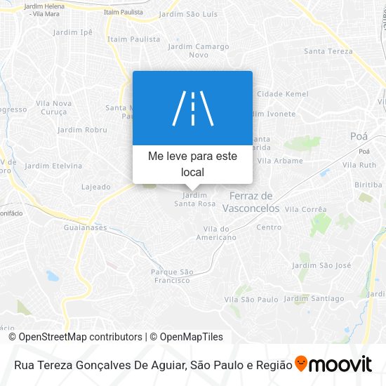Rua Tereza Gonçalves De Aguiar mapa