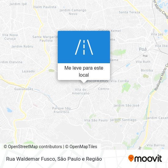 Rua Waldemar Fusco mapa