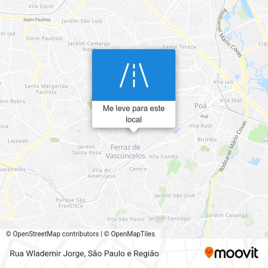 Rua Wlademir Jorge mapa