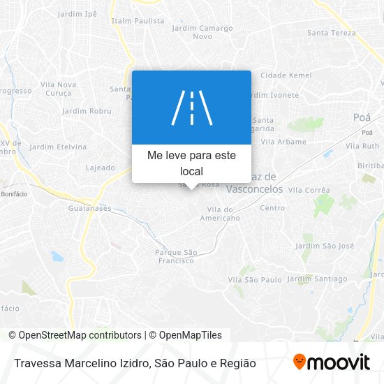 Travessa Marcelino Izidro mapa