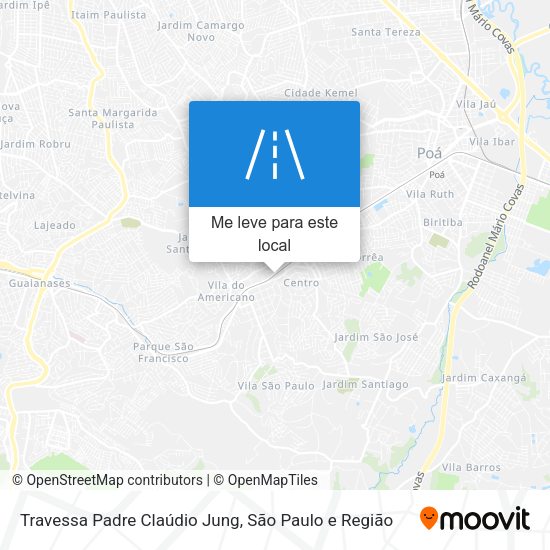 Travessa Padre Claúdio Jung mapa