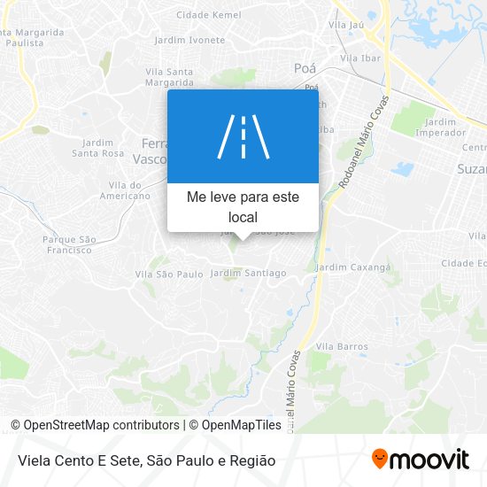 Viela Cento E Sete mapa