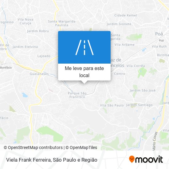 Viela Frank Ferreira mapa