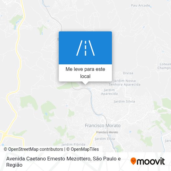 Avenida Caetano Ernesto Mezottero mapa
