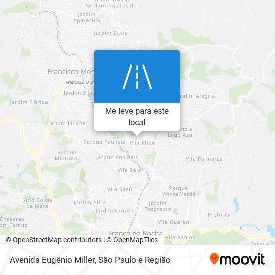 Avenida Eugênio Miller mapa