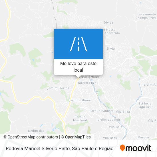 Rodovia Manoel Silvério Pinto mapa