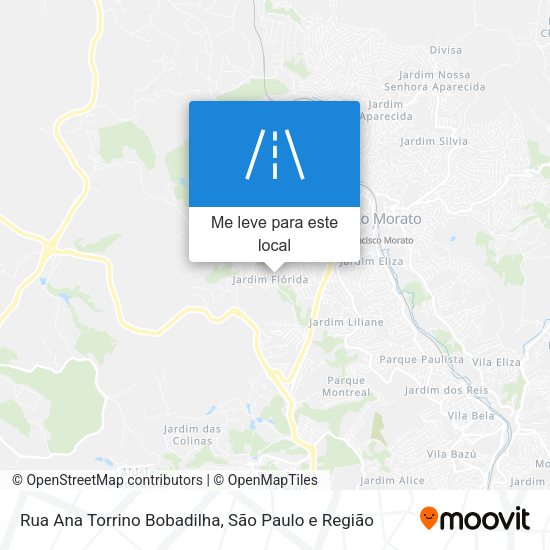 Rua Ana Torrino Bobadilha mapa