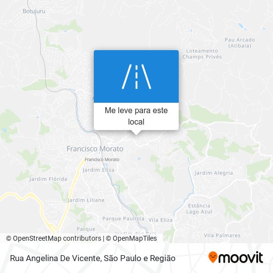 Rua Angelina De Vicente mapa