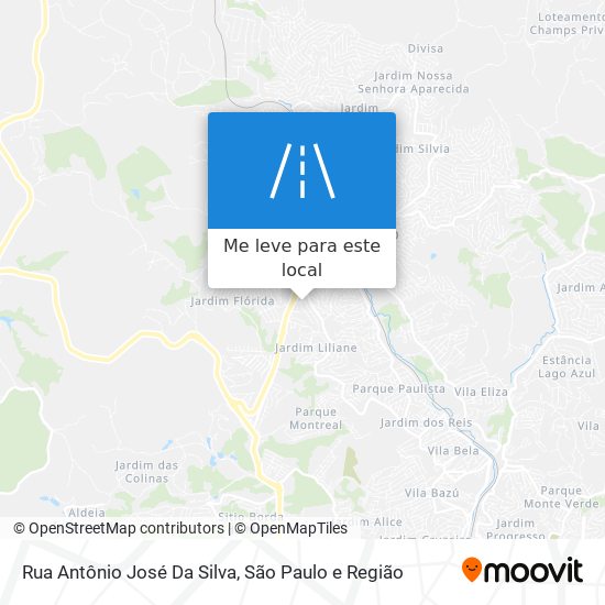 Rua Antônio José Da Silva mapa