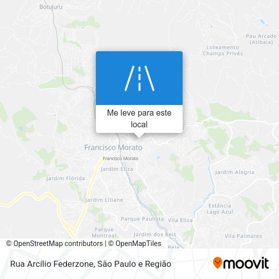 Rua Arcílio Federzone mapa