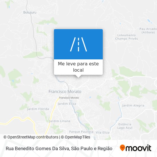 Rua Benedito Gomes Da Silva mapa