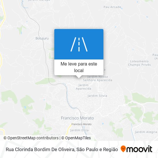 Rua Clorinda Bordim De Oliveira mapa