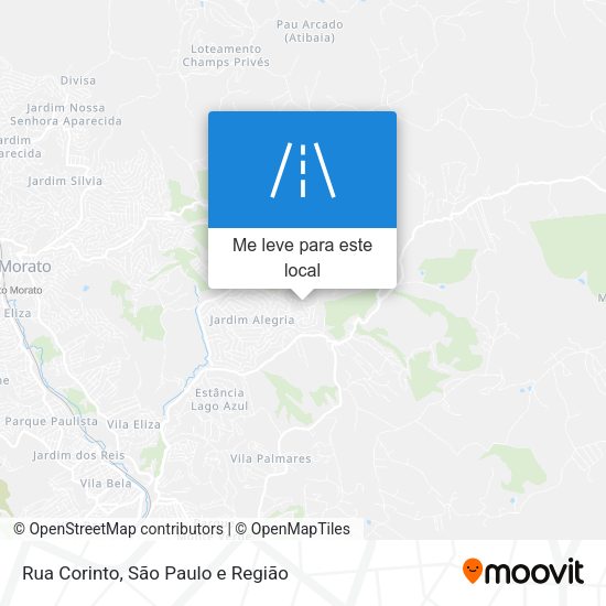 Rua Corinto mapa