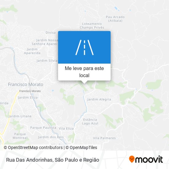 Rua Das Andorinhas mapa