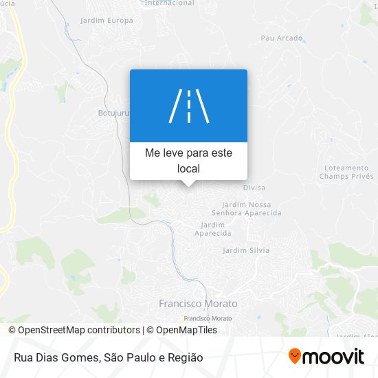 Rua Dias Gomes mapa