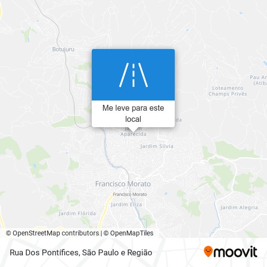 Rua Dos Pontífices mapa