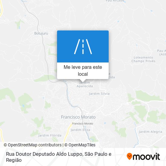 Rua Doutor Deputado Aldo Luppo mapa