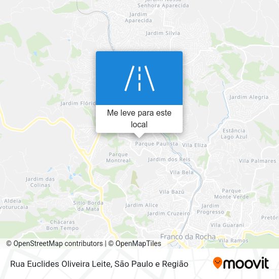 Rua Euclides Oliveira Leite mapa