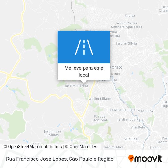 Rua Francisco José Lopes mapa