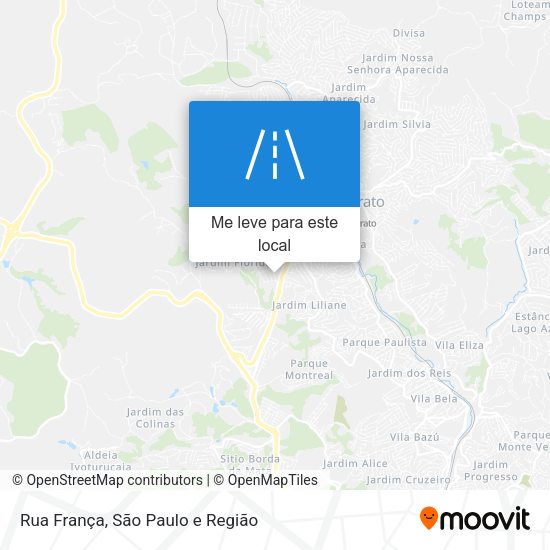 Rua França mapa