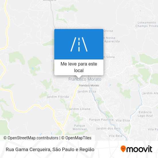 Rua Gama Cerqueira mapa