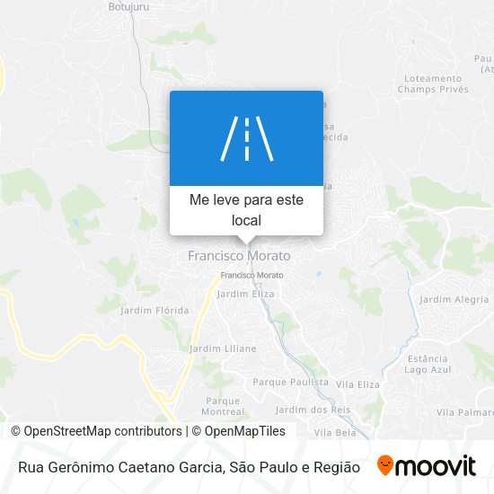 Rua Gerônimo Caetano Garcia mapa