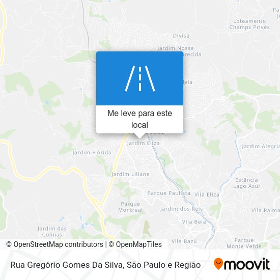 Rua Gregório Gomes Da Silva mapa