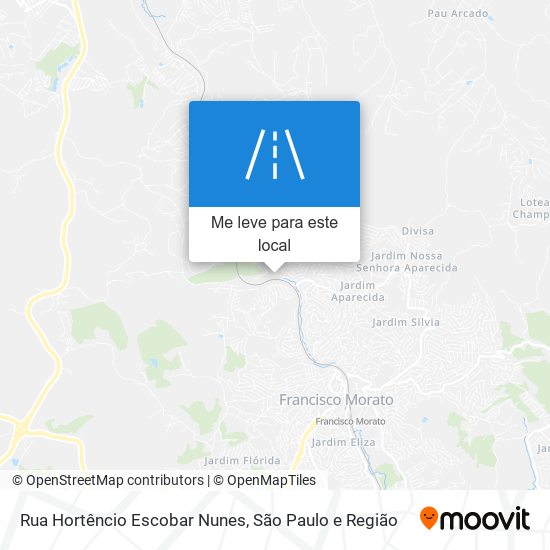 Rua Hortêncio Escobar Nunes mapa