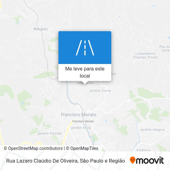Rua Lazaro Claúdio De Oliveira mapa